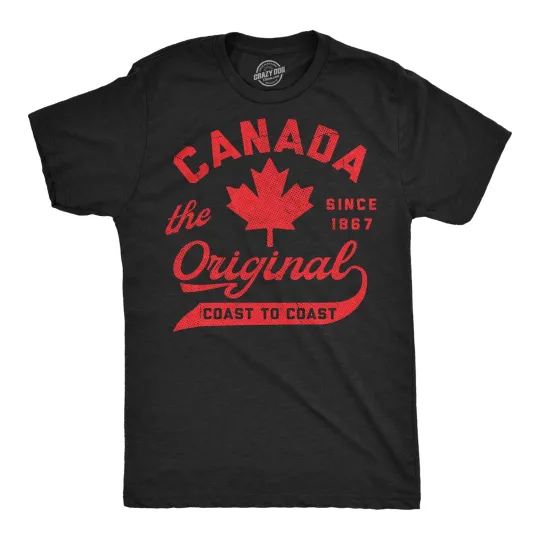 Discover Mens Funny T Shirts Canada The Original Coast to Coast Sarcastic Canadian