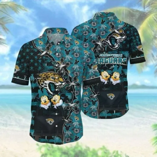 Discover Jacksonville Jaguars Mickey & Friends Hawaiian Shirt