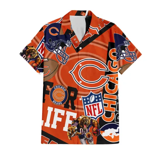 Discover football Chicago Bears For Life Hawaiian Shirt