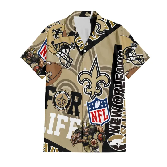 football New Orleans For Life Hawaiian Shirt