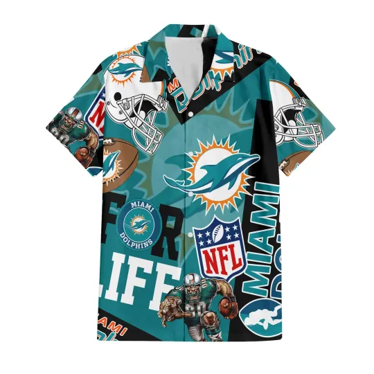 football Miami  For Life Hawaiian Shirt