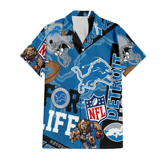 Discover football Detroit Lions For Life Hawaiian Shirt