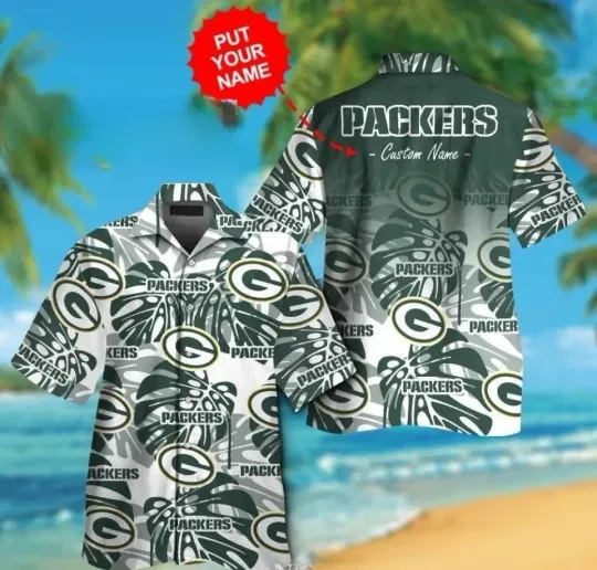 Custom Cool – Green Bay Football Personalized Print Hawaiian Shirt
