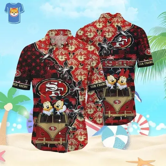 Cool Disney Mickey Mouse football San Francisco Hawaiian Shirt