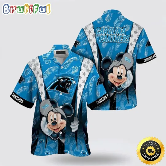 Discover football Carolina Hawaiian Shirt Mickey Mouse Ball Shirt Full Size
