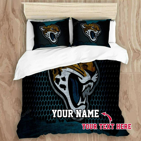 Jacksonville Jaguars 86 Football Personalized Custom Bedding Sets King Queen Twin Bedding Set