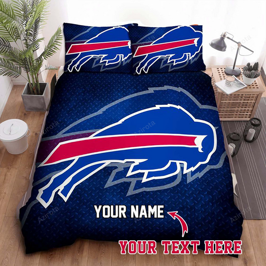 New York Buffalo Bills 130 Football Personalized Custom Bedding Sets King Queen Twin Bedding Set
