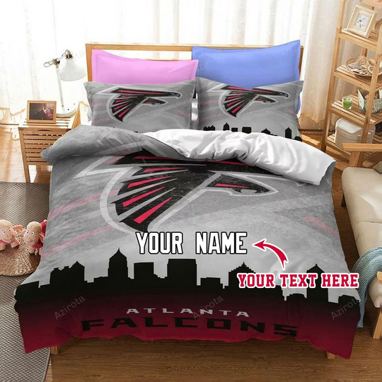 Atlanta Falcons Football Personalized Custom Bedding Sets King Queen Twin Bedding Set