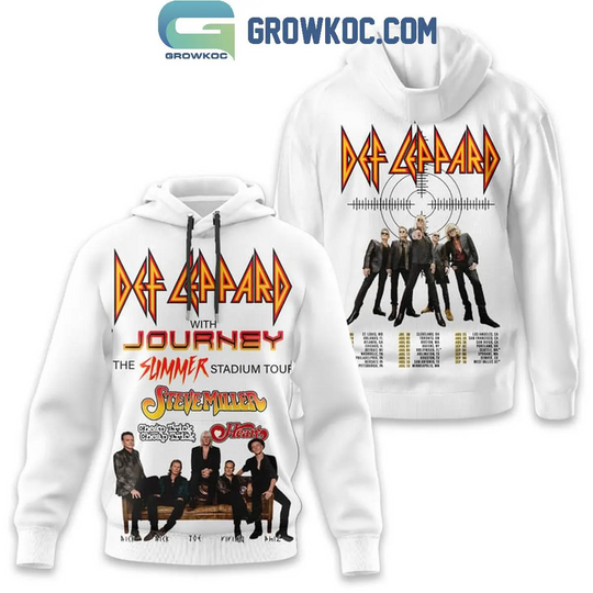 Def Leppard With Journey Steve Miller Band Summer 2024 Tour Hoodie