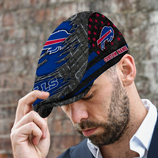 Personalized Buffalo Bills football Jeff Cap, Driving Cap, Golf Cap