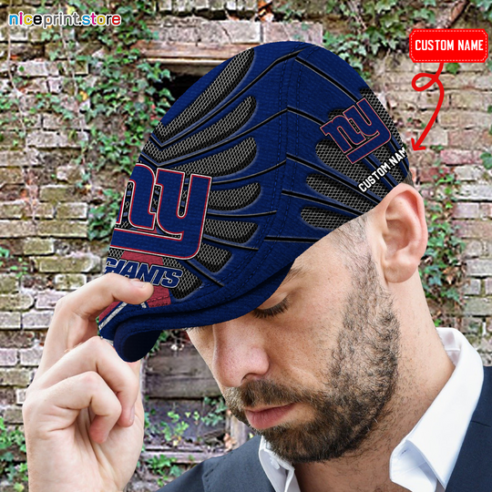 Personalized New York Giants football Flat cap, football Jeff Cap, football Driving Cap, football Golf