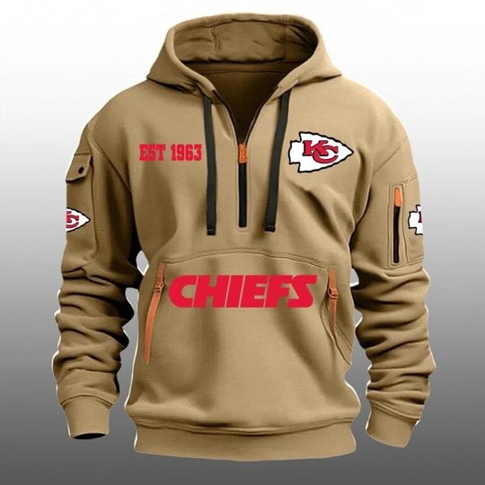 KC Chiefs EST 1963 Quarter Zip Hoodie