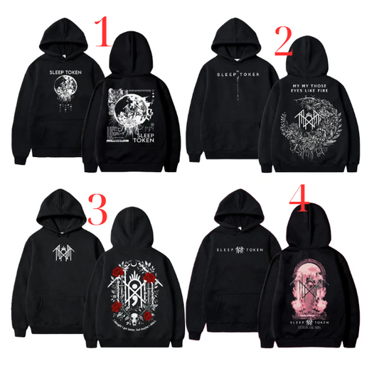 Discover Retro Sleep Token New Season All Design 2 Sided Hoodie