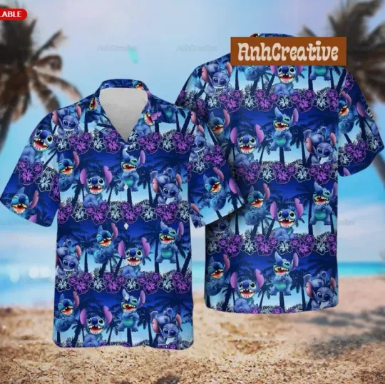 Discover Disney Stitch 3D HAWAII SHIRT HALLOWEEN GIFT CHRISTMAS GIFT BEST PRICE US SIZE