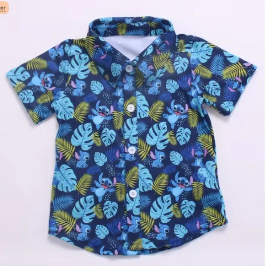 Discover Disney Stitch boy's and men 3D HAWAII SHIRT HALLOWEEN GIFT CHRISTMAS GIFT