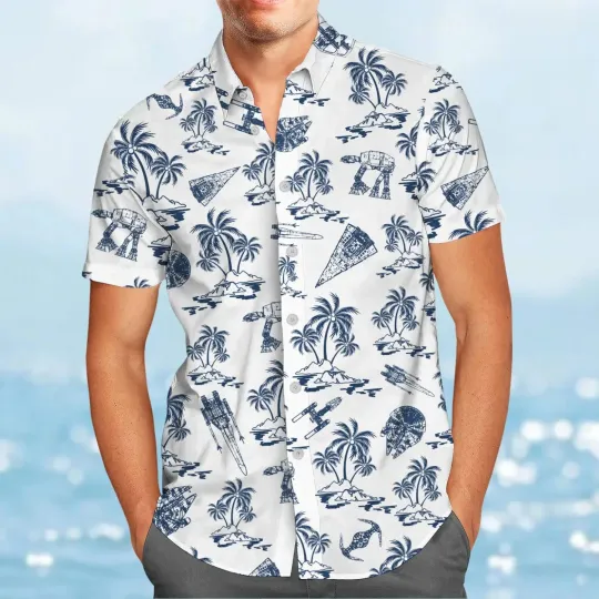 Discover Star Wars Button Shirt, Starship Summer Hawaiian Shirt