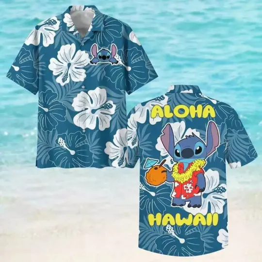 Discover Cute Stitch Aloha Summer Hawaiian Shirt