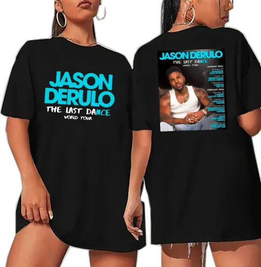 Discover The Last Dance Fan Inspired tour 2026 World Tour Jason Derulo T-Shirt