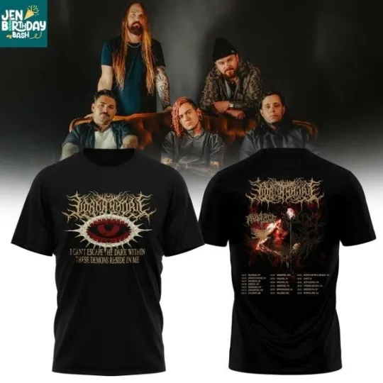 Discover HOT!!Lorna Shore 2026 North America Tour Deathcore T-Shirt 2D
