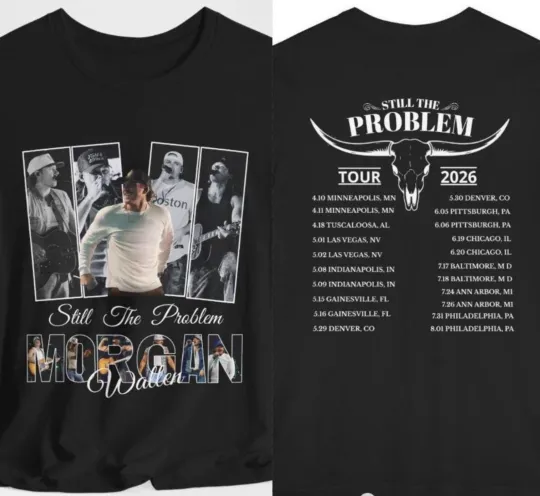 Discover Wallen Western 2 Side Shirt, Wallen Still the Problem Tour 2026 T-Shirt