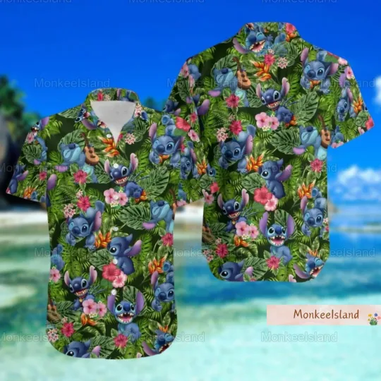 Discover Lilo And Stitch 3D HAWAII SHIRT All Over Print Father Day Gift Best Price