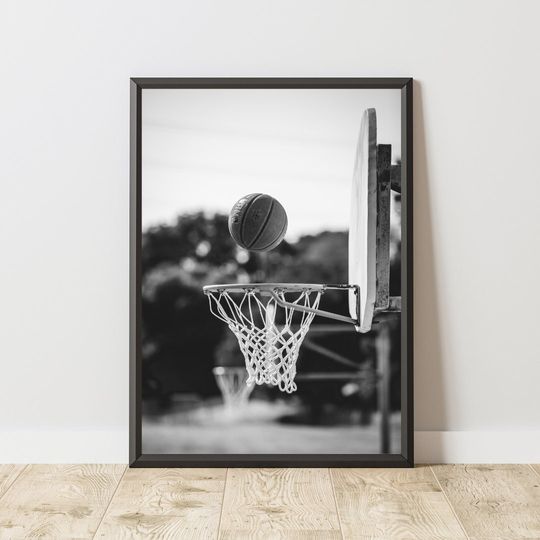 Discover Basketball Wall Art Poster, NBA Sports Print, Vertical Poster for Home & Living