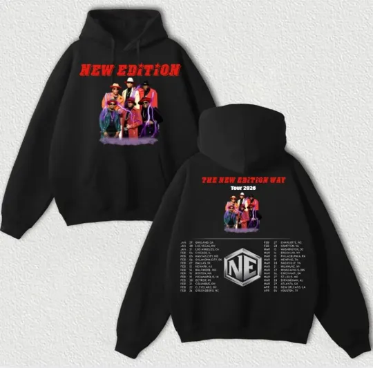 The New Edition Tour 2026 Double Sided Hoodie