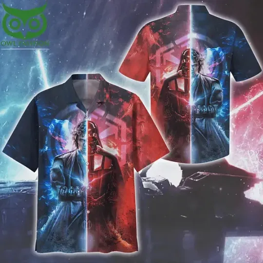 DartVader Versus Anakin Skywalker On Star Wars Hawaiian Shirt