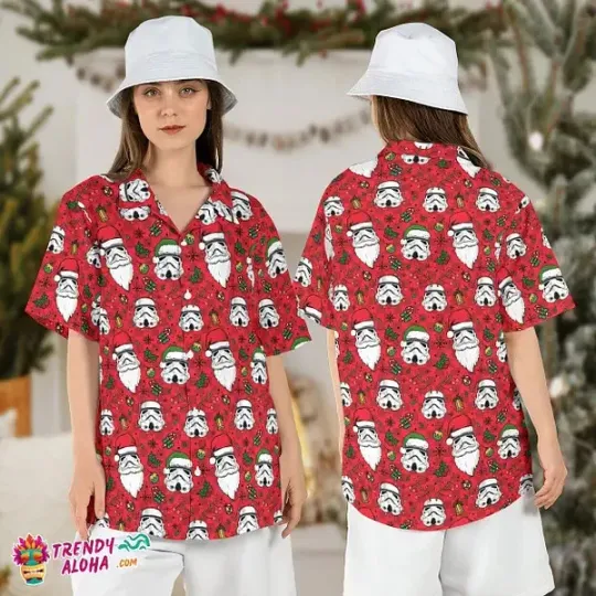 Discover Star Wars Santa Stormtrooper Xmas Lights Hawaiian Shirt