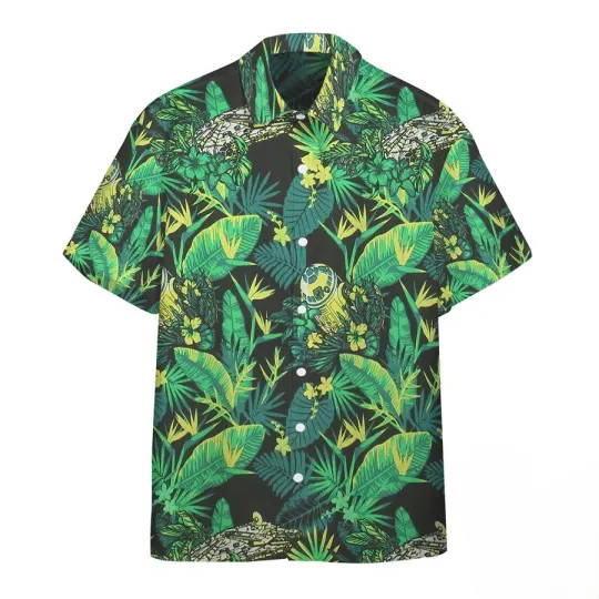 Discover Disney Star Wars Hidden Robot Starship Green Vibe Hawaiian Shirt