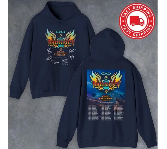 Discover Journey Band Final Frontier Tour 2026 Double Sided Hoodie