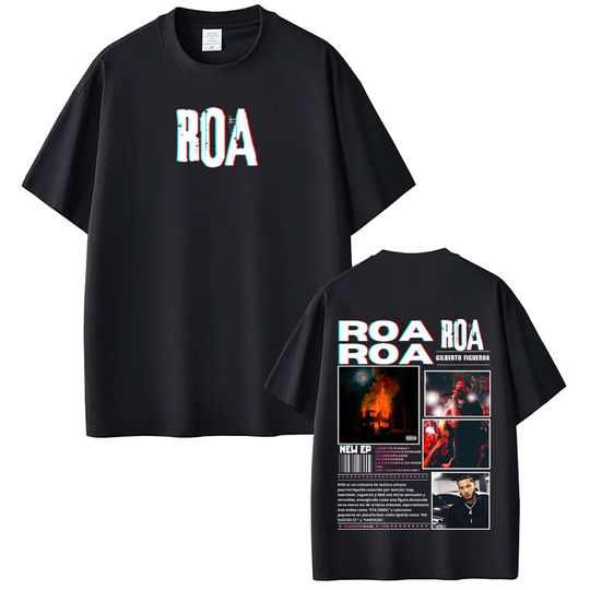 Discover Rapper Roa New Album 2026 Tour T-shirt Men Women Hip-hop O-Neck  T-shirt Short-sleeved Loose High-quality Oversized T-shirts