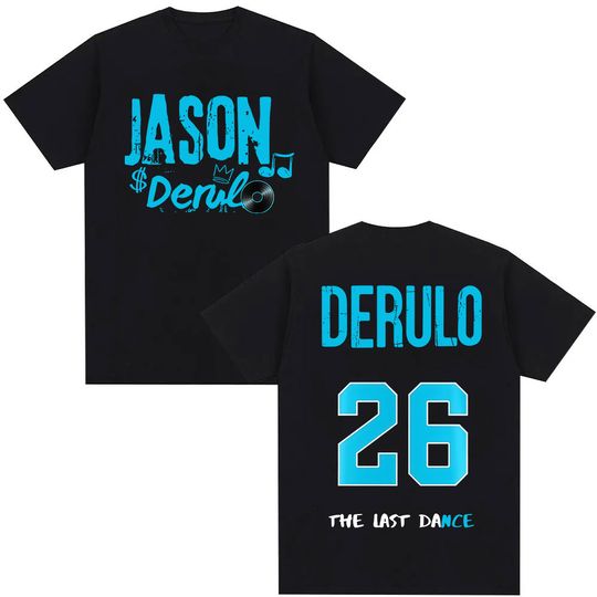 Discover Jason Derulo The Last Dance Music Album 2026 Print T Shirts Men Women Vintage Fashion Casual Cotton Oversized T-shirt Streetwear