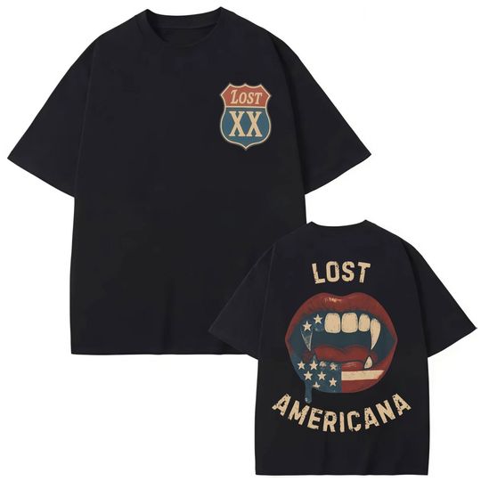 Rapper MGK Lost Americana Tour 2026 T-shirt