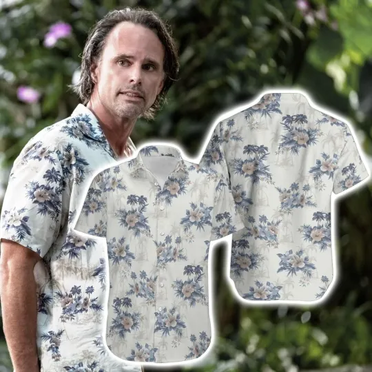 Discover Rick Hatchett Floral Hawaiian Shirt White Lotus Season 3