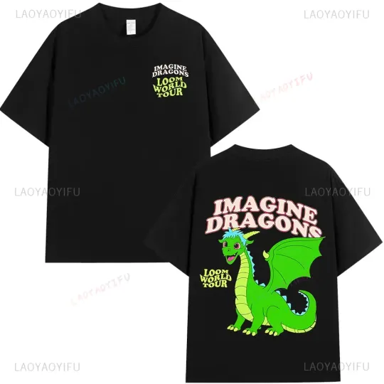 Discover Imagine Dragons Loom World Tour 2026 T Shirt