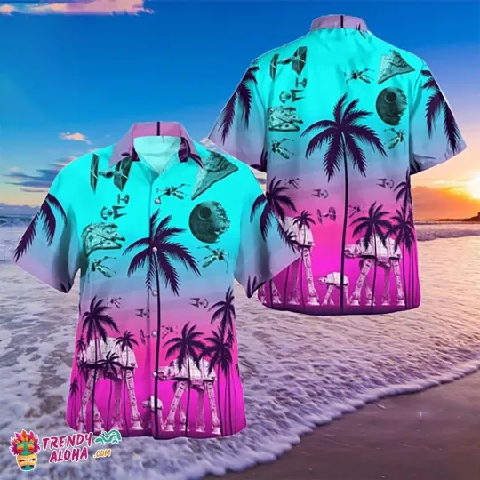 Discover Disney Star Wars Characters Tropical Summer Aloha Beach Hawaiian Shirt