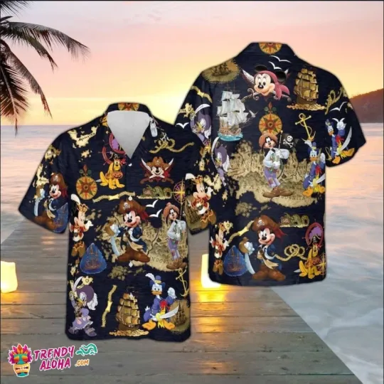 Discover Disney Caribbean Pirate Life With Mickey & Friends Hawaiian Shirt