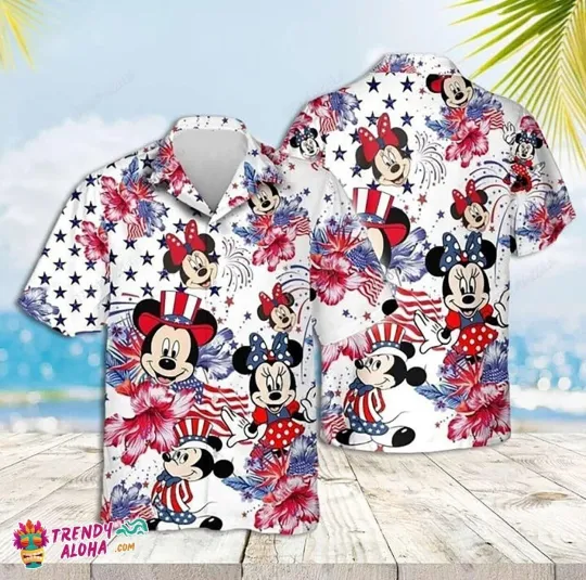 Discover Disney Mickey Friends Match Disney Cruise Hawaiian Shirt
