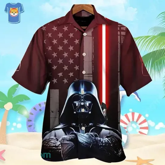 Discover Star Warsdarth Vader American Flag For Star Wars Hawaiian Shirt