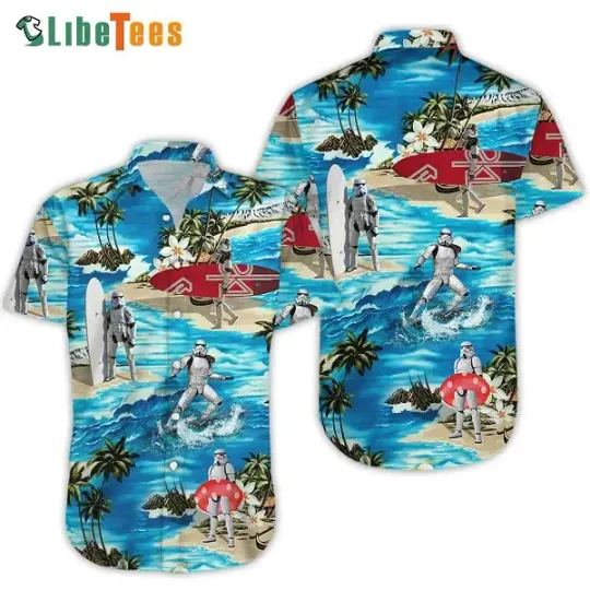 Stormtrooper Surfing Star Wars Perfect Gifts Hawaiian Shirt