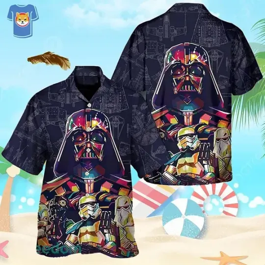 Discover Darth Vader Sw Print For Star Wars Movie Fans Hawaiian Shirt