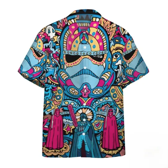 Disney Star Wars Stormtrooper Brocade Pattern Hawaiian Shirt