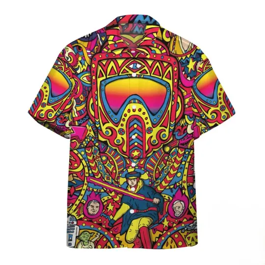 Disney Star Wars Biker Scout Brocade Pattern Hawaiian Shirt