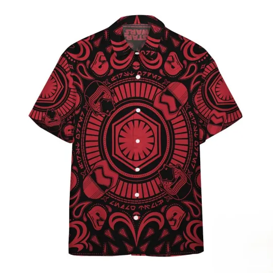 Discover Disney Star Wars Bandana Pattern Red Black Hawaiian Shirt