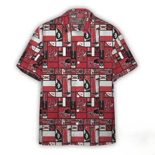 Discover Disney Star Wars Empire With All Features Red Hawaiian Shirt