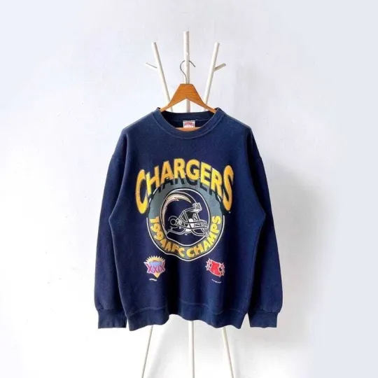 Discover 90s San Diego Chargers Football Crewneck Sweatshirt Unisex