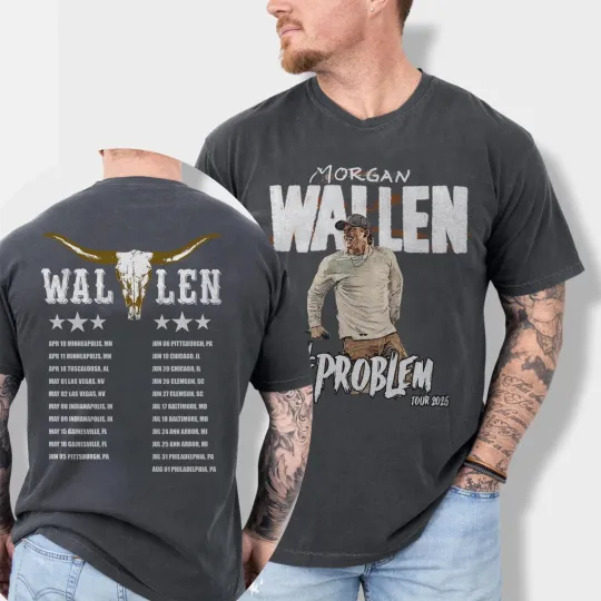 Discover Wallen Western Still the Problem Tour 2026 T Shirt