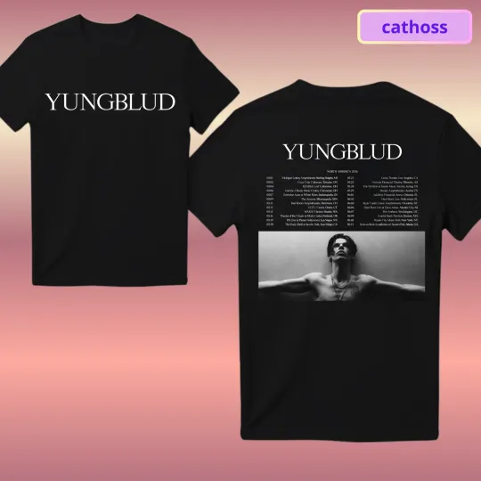 Yungblud IDOLS North America Tour 2026 Two Sided Unisex T-Shirt