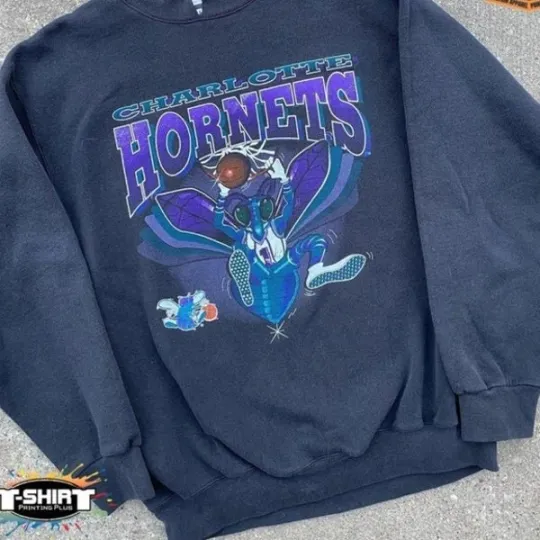 Discover NBA Charlotte Hornets Crewneck Sweatshirt Basketball Fan Shirt